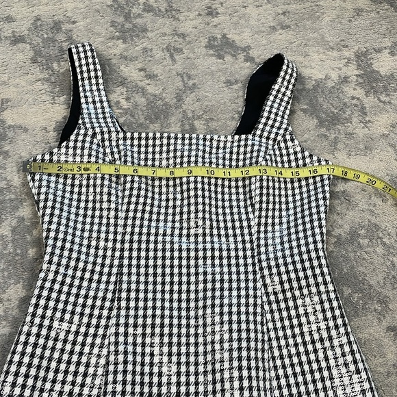 NWT WAYF Icon Sequin Gingham Mini Dress Sparkle Party NYE Square Neck Sz M - Picture 9 of 13